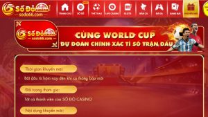 Cùng World Cup dự đoán chính xác tỉ số trận đấu tại Sodo66